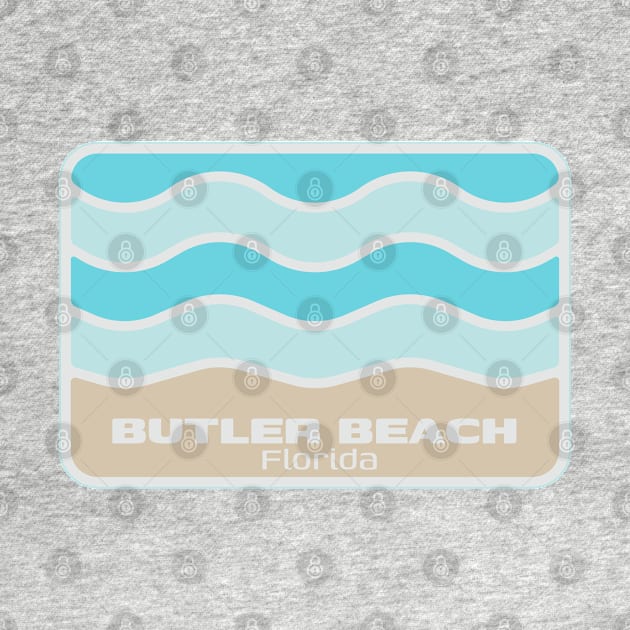 Butler Beach Florida - Crashing Wave on an FL Sandy Beach by Go With Tammy